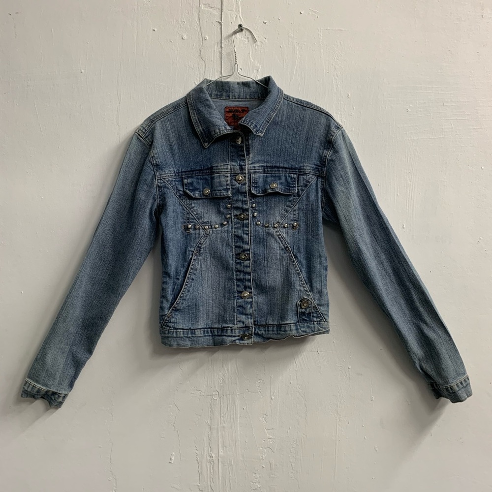Rock Model Style Jean Jacket